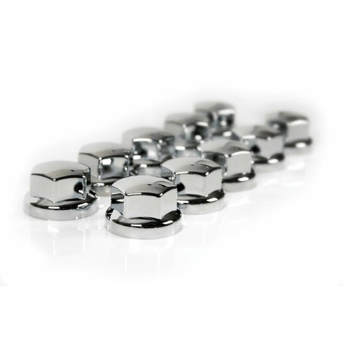 Capacele ABS prezoane camion 10buc - Ø 32/33mm - Crom